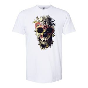 Bloom Skull Sunflower Softstyle CVC T-Shirt