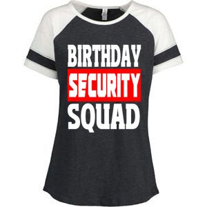 Birthday Security Squad Of Funny Birthday Squad Family Party Gift Enza Ladies Jersey Colorblock Tee