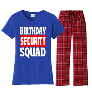 Birthday Security Squad Of Funny Birthday Squad Family Party Gift Women's Flannel Pajama Set