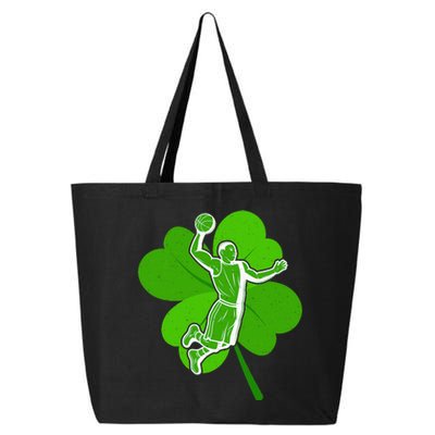 Basketball Sports Shamrock St Patricks Day 25L Jumbo Tote