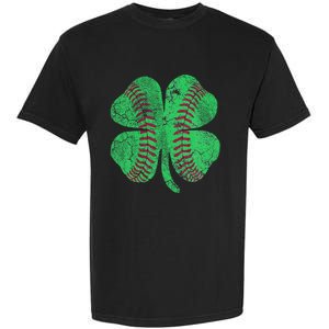 Baseball Shamrock St. Patrick's Day Saint Paddy's Garment-Dyed Heavyweight T-Shirt