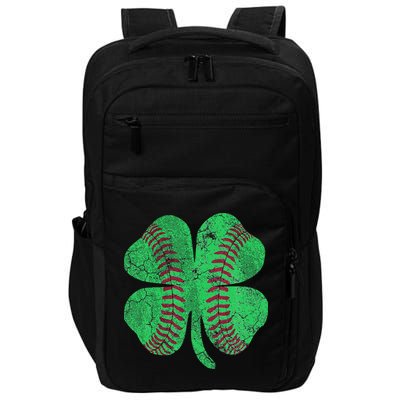 Baseball Shamrock St. Patrick's Day Saint Paddy's Impact Tech Backpack