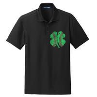 Baseball Shamrock St. Patrick's Day Saint Paddy's Dry Zone Grid Polo