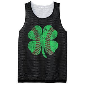 Baseball Shamrock St. Patrick's Day Saint Paddy's Mesh Reversible Basketball Jersey Tank