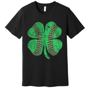 Baseball Shamrock St. Patrick's Day Saint Paddy's Premium T-Shirt