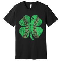 Baseball Shamrock St. Patrick's Day Saint Paddy's Premium T-Shirt