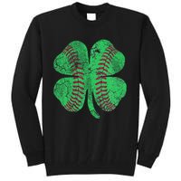 Baseball Shamrock St. Patrick's Day Saint Paddy's Tall Sweatshirt