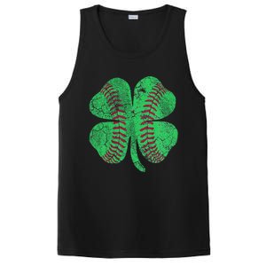 Baseball Shamrock St. Patrick's Day Saint Paddy's PosiCharge Competitor Tank