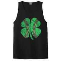 Baseball Shamrock St. Patrick's Day Saint Paddy's PosiCharge Competitor Tank