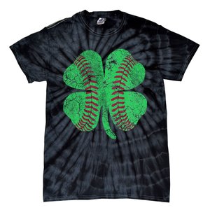 Baseball Shamrock St. Patrick's Day Saint Paddy's Tie-Dye T-Shirt