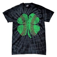 Baseball Shamrock St. Patrick's Day Saint Paddy's Tie-Dye T-Shirt