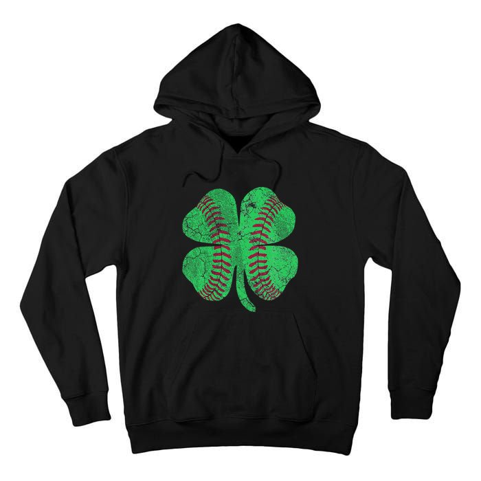 Baseball Shamrock St. Patrick's Day Saint Paddy's Tall Hoodie