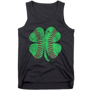 Baseball Shamrock St. Patrick's Day Saint Paddy's Tank Top