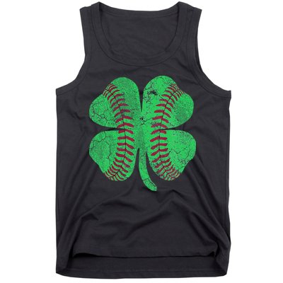 Baseball Shamrock St. Patrick's Day Saint Paddy's Tank Top