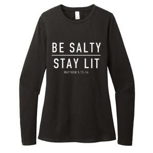 Be Salty Stay Lit Matthew 51314 Womens CVC Long Sleeve Shirt