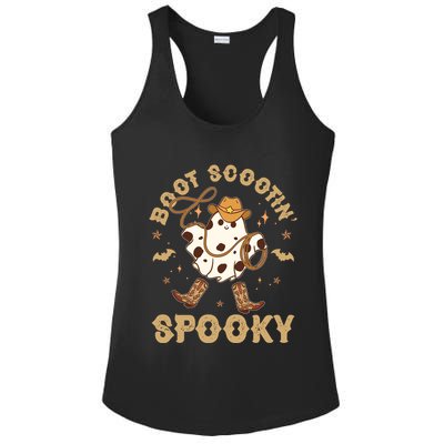 Boot Scootin Spooky Cute Halloween Cowboy Ghost Ladies PosiCharge Competitor Racerback Tank