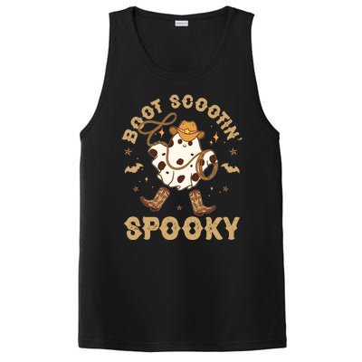 Boot Scootin Spooky Cute Halloween Cowboy Ghost PosiCharge Competitor Tank