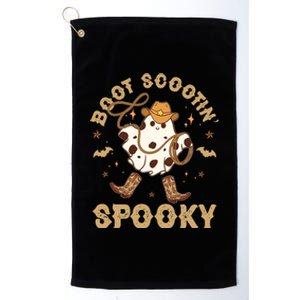 Boot Scootin Spooky Cute Halloween Cowboy Ghost Platinum Collection Golf Towel