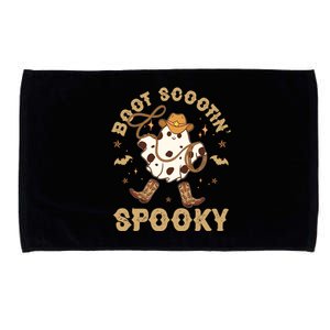 Boot Scootin Spooky Cute Halloween Cowboy Ghost Microfiber Hand Towel