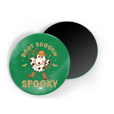 Boot Scootin Spooky Cute Halloween Cowboy Ghost Magnet