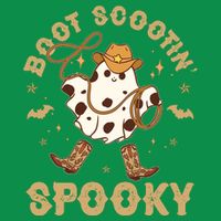 Boot Scootin Spooky Cute Halloween Cowboy Ghost Toddler T-Shirt