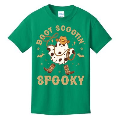 Boot Scootin Spooky Cute Halloween Cowboy Ghost Kids T-Shirt