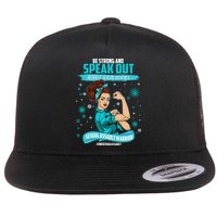 Be Strong Speak Out Against Sexual Violence Sexual Assault Warrior Flatbill Hat