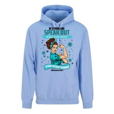 Be Strong Speak Out Against Sexual Violence Sexual Assault Warrior Unisex Surf Hoodie