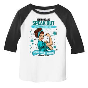 Be Strong Speak Out Against Sexual Violence Sexual Assault Warrior Toddler Fine Jersey T-Shirt