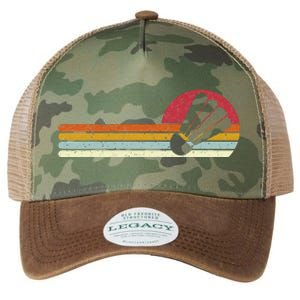 Badminton Shuttlecock Sunset Distressed Legacy Tie Dye Trucker Hat