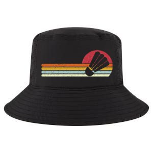 Badminton Shuttlecock Sunset Distressed Cool Comfort Performance Bucket Hat