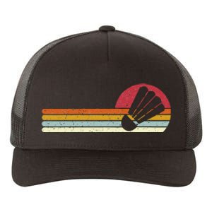 Badminton Shuttlecock Sunset Distressed Yupoong Adult 5-Panel Trucker Hat