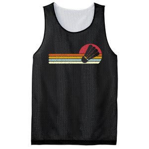 Badminton Shuttlecock Sunset Distressed Mesh Reversible Basketball Jersey Tank