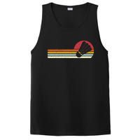 Badminton Shuttlecock Sunset Distressed PosiCharge Competitor Tank