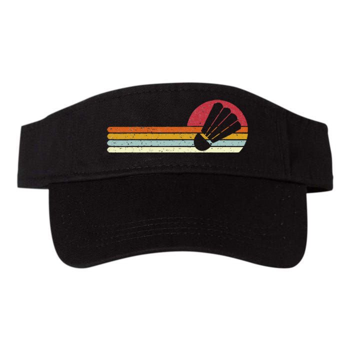 Badminton Shuttlecock Sunset Distressed Valucap Bio-Washed Visor