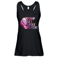 Bump Set Spike Repeat Volleyball Lover Athlete Sports Gift Ladies Essential Flowy Tank