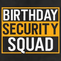 Birthday Security Squad Funny Family Party Best Ever 7 Panel Mesh Trucker Snapback Hat