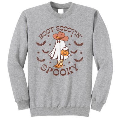 Boot Scootin Spooky Western Halloween Retro Fall Halloween Tall Sweatshirt