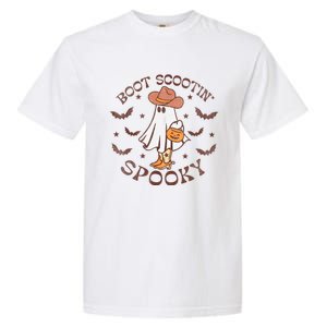 Boot Scootin Spooky Western Halloween Retro Fall Halloween Garment-Dyed Heavyweight T-Shirt