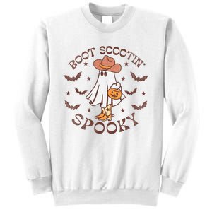 Boot Scootin Spooky Western Halloween Retro Fall Halloween Sweatshirt