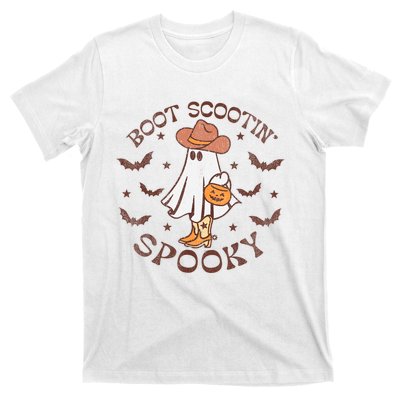 Boot Scootin Spooky Western Halloween Retro Fall Halloween T-Shirt