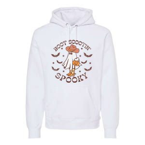 Boot Scootin Spooky Western Halloween Retro Fall Halloween Premium Hoodie