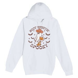 Boot Scootin Spooky Western Halloween Retro Fall Halloween Premium Pullover Hoodie