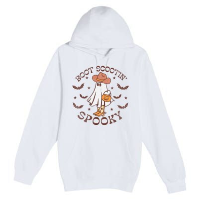 Boot Scootin Spooky Western Halloween Retro Fall Halloween Premium Pullover Hoodie