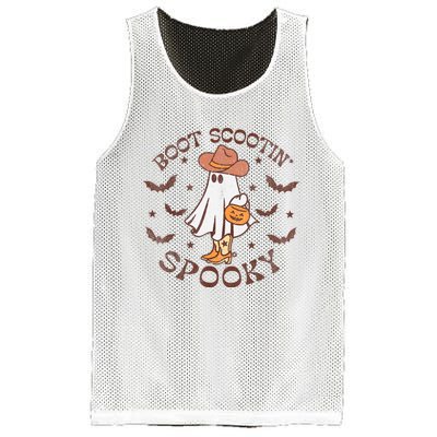 Boot Scootin Spooky Western Halloween Retro Fall Halloween Mesh Reversible Basketball Jersey Tank