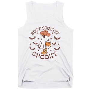 Boot Scootin Spooky Western Halloween Retro Fall Halloween Tank Top