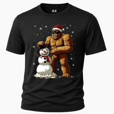 Bigfoot Santa Snowman Xmas Christmas Graphic Performance Shirt