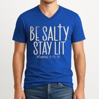 Be Salty Stay Lit Matthew 51316 V-Neck T-Shirt