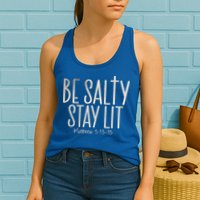 Be Salty Stay Lit Matthew 51316 Womens Tank Top
