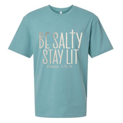 Be Salty Stay Lit Matthew 51316 Sueded Cloud Jersey T-Shirt